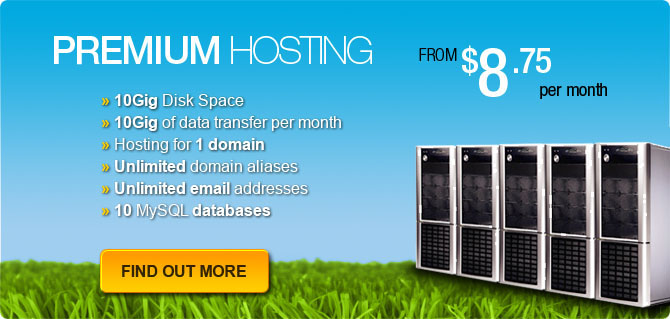 Premium hosting for you website design